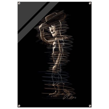 Abstract Woody 'Howdy' Acrylic Print – Dynamic, Whimsical, Modern Wall Art in Multiple Sizes - Vibrantwalls