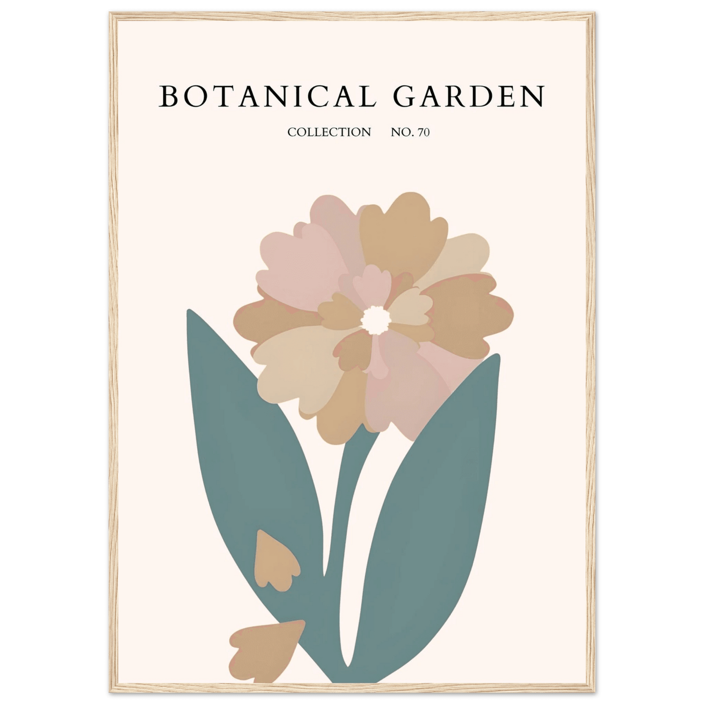Botanical Garden Framed Poster – Gentle Floral Art Print | Soft Palette Home Decor | Ready-to-Hang - Vibrantwalls