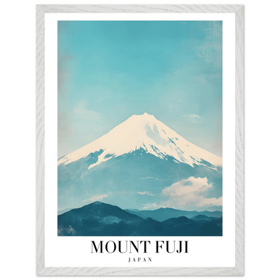 Mount Fuji Japan Framed Poster – Serene Vintage Travel Wall Art with Wooden Frame - Vibrantwalls