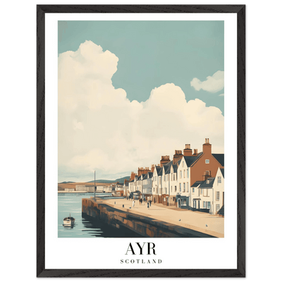 Ayr Scotland Framed Poster – Coastal Charm Wall Art with Custom Wooden Frame Options - Vibrantwalls
