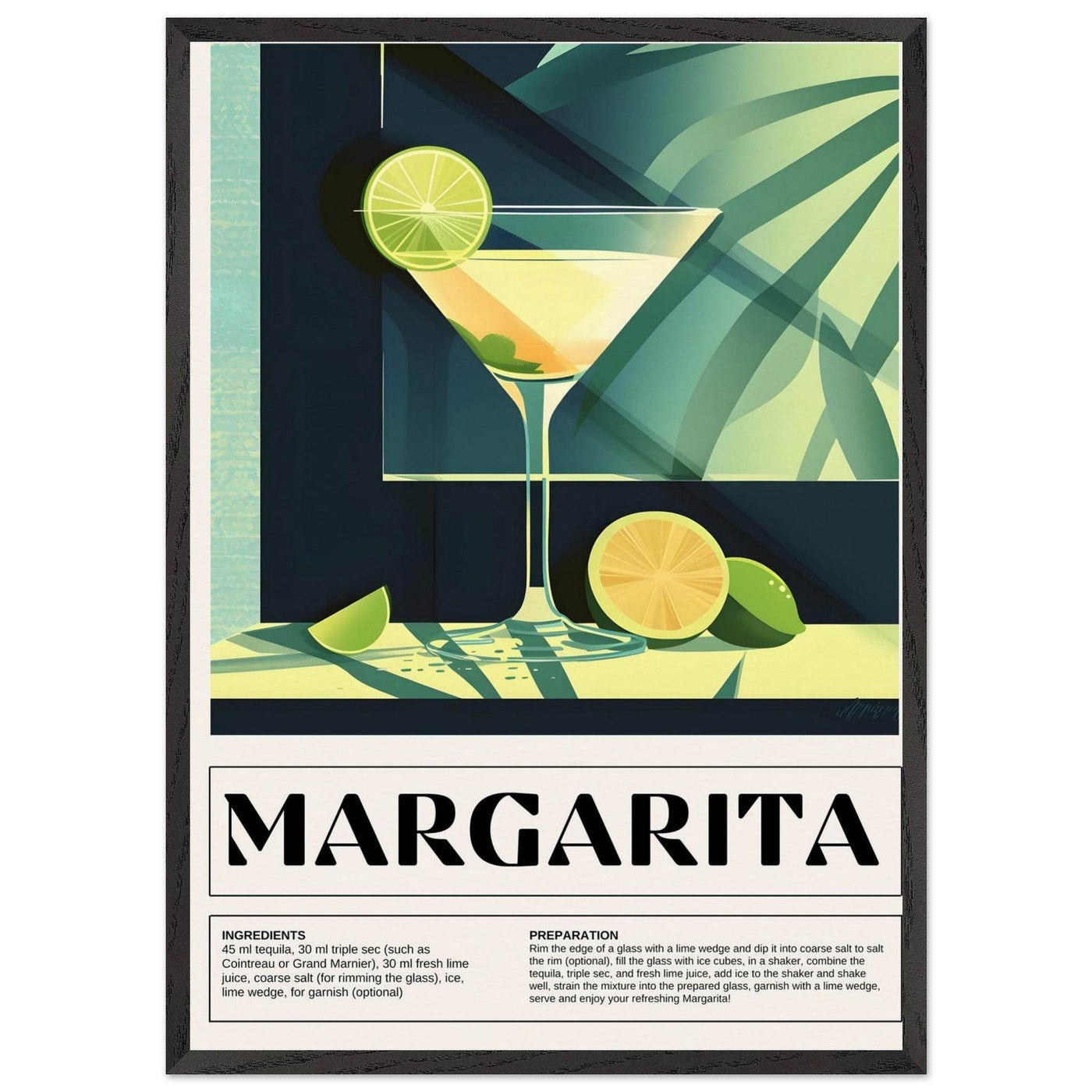Margarita Cocktail - Vibrantwalls