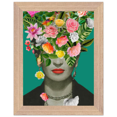 Floral Frida Artwork - Vibrant and Inspiring Home Decor - Vibrantwalls