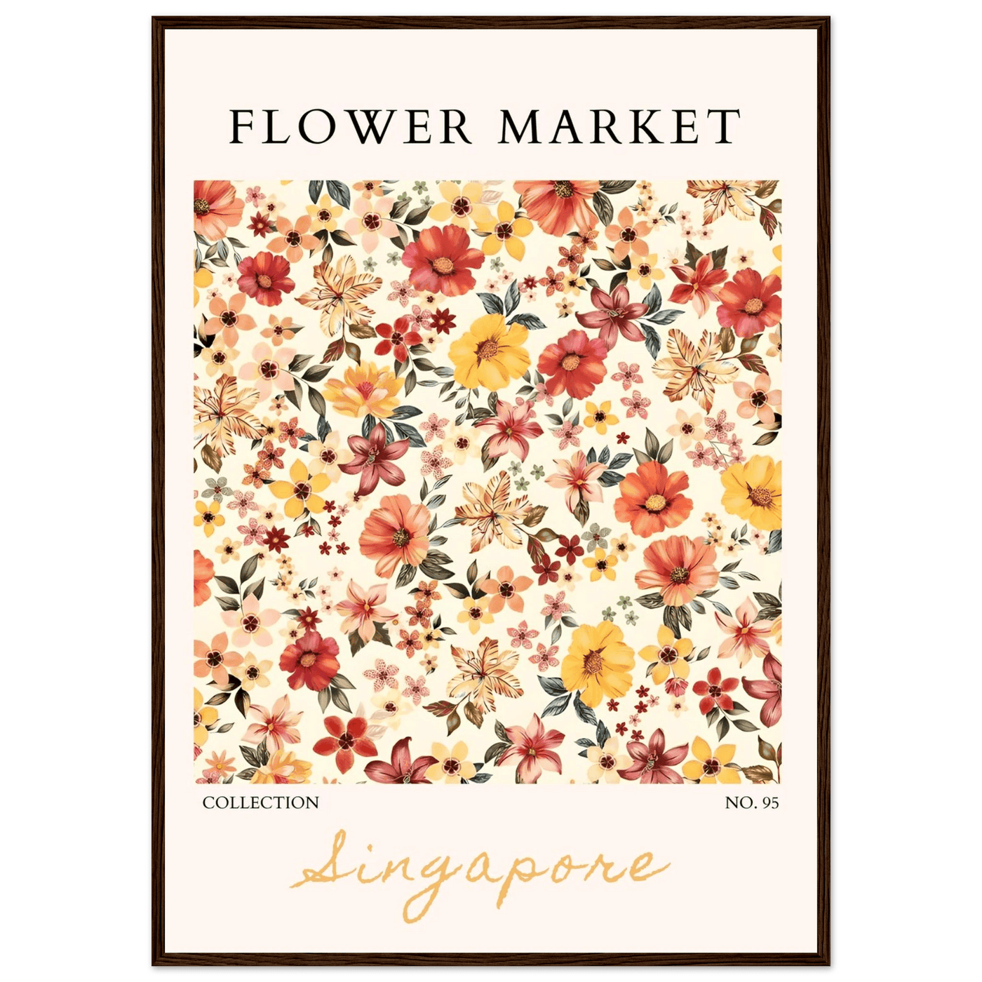 Flower Market Collection Framed Posters – Vibrant Floral Art Prints | Ready-to-Hang in Your Choice of Frame - Vibrantwalls