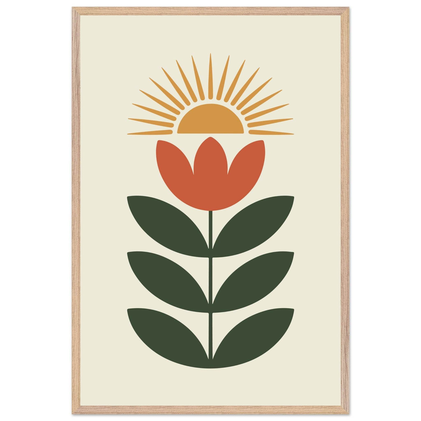 Abstract Floral Sun - Vibrantwalls