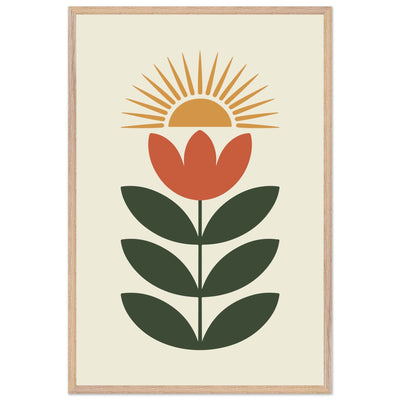 Abstract Floral Sun - Vibrantwalls