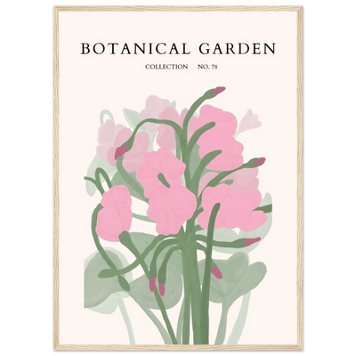 Botanical Garden Collection No. 78 Framed Poster – Blush Pink & Sage Green Floral Art Print | Ready-to-Hang - Vibrantwalls