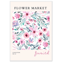 Zurich Watercolor Flowers Wall Art - Vibrantwalls