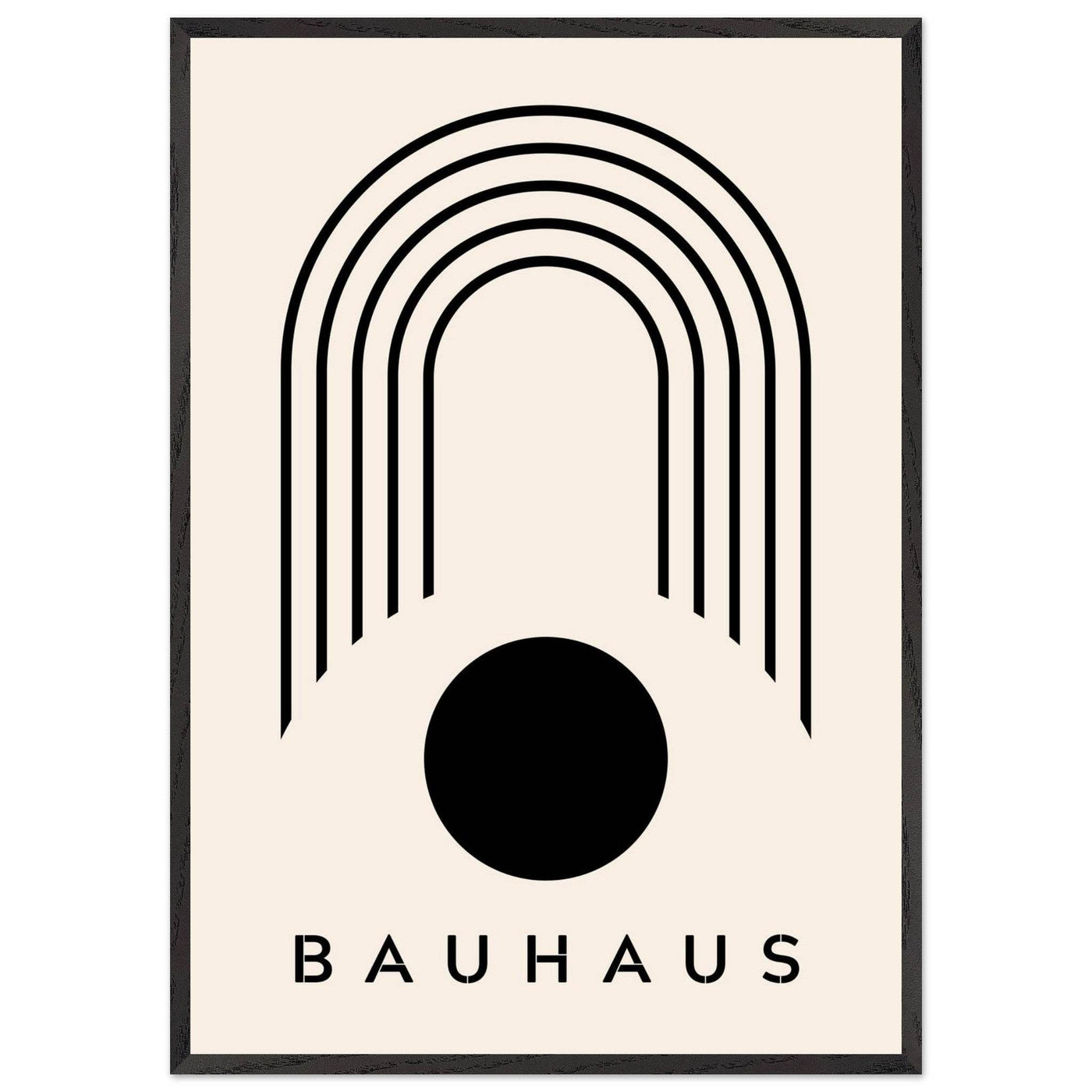 Bauhaus Black & Beige - Vibrantwalls