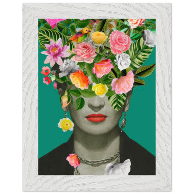 Floral Frida Artwork - Vibrant and Inspiring Home Decor - Vibrantwalls