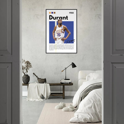 Kevin Durant Slim Reaper Suns Framed Poster Vibrantwalls