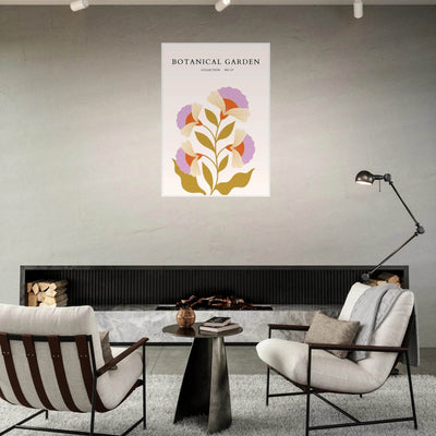 Botanical Garden Framed Poster – Whimsical Floral Art Prints in Soft Hues | Ready-to-Hang Wall Decor - Vibrantwalls