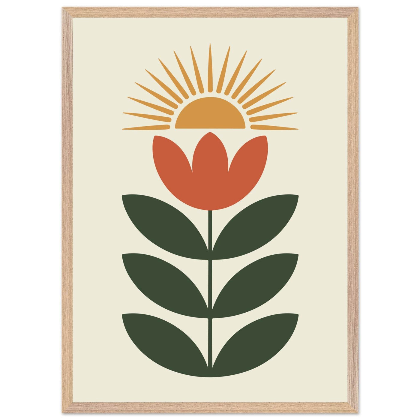 Abstract Floral Sun - Vibrantwalls