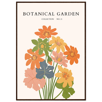 Botanical Garden Collection No. 21 Framed Poster – Vibrant Floral Art Print | Ready-to-Hang in Your Choice of Frame - Vibrantwalls