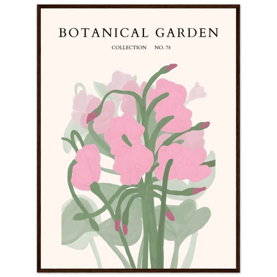 Botanical Garden Collection No. 78 Framed Poster – Blush Pink & Sage Green Floral Art Print | Ready-to-Hang - Vibrantwalls
