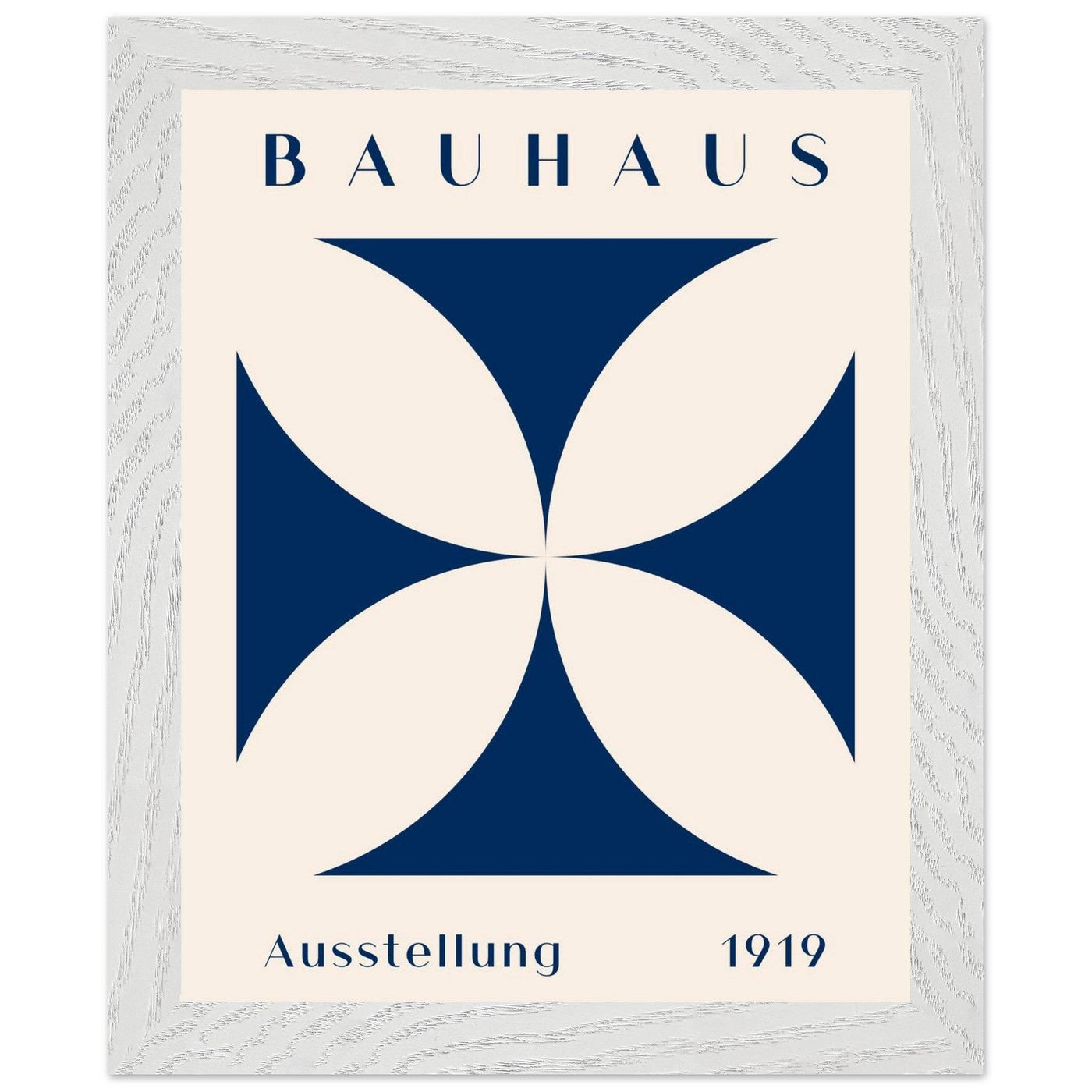 Bauhaus Exhibition 1919 - Navy Cream - Vibrantwalls