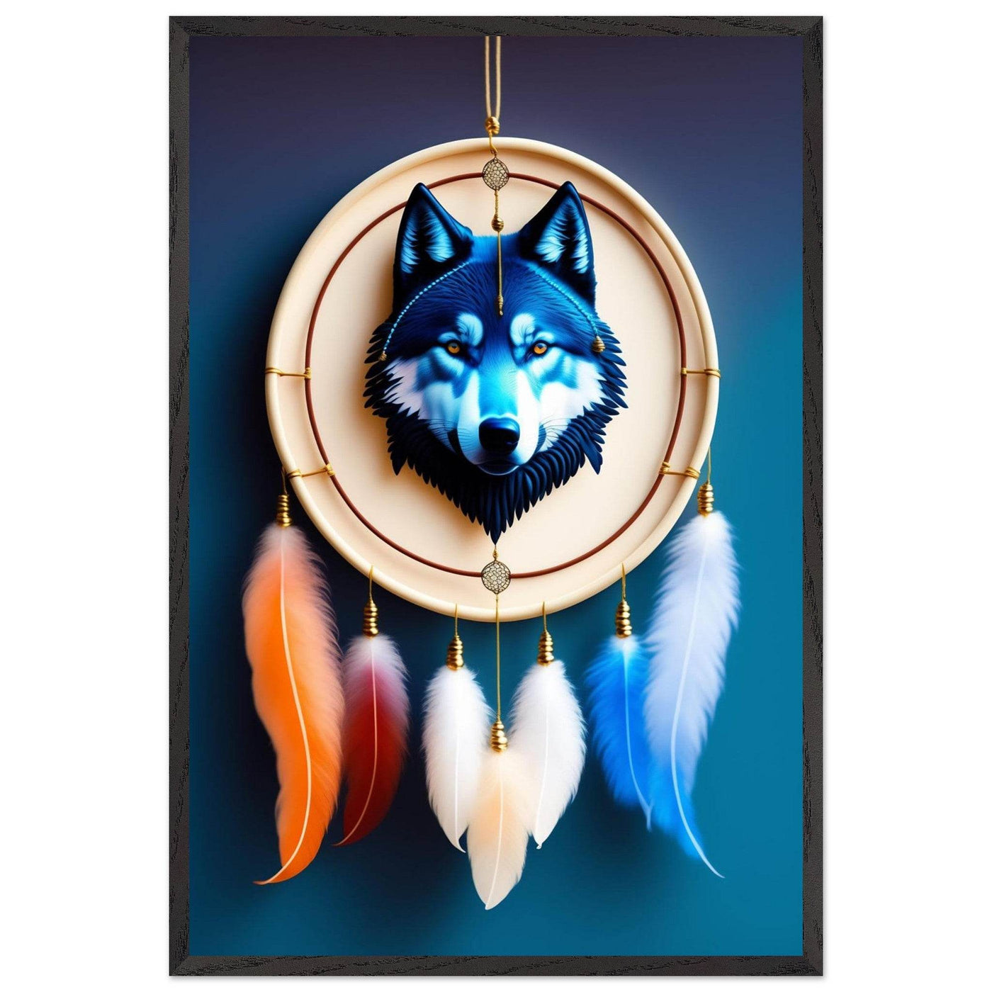 Mystic Wolf Dreamcatcher - Vibrantwalls