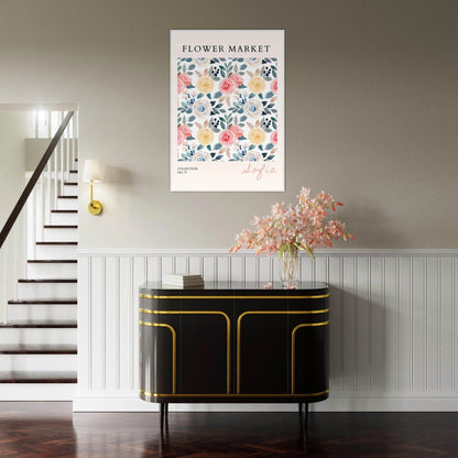 Watercolor Flower Market Framed Poster – Sofia Collection Floral Art Prints | Ready-to-Hang in Your Choice of Frame - Vibrantwalls