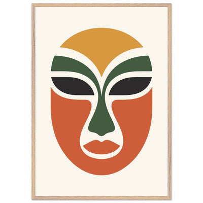 Abstract Tribal Mask - Vibrantwalls