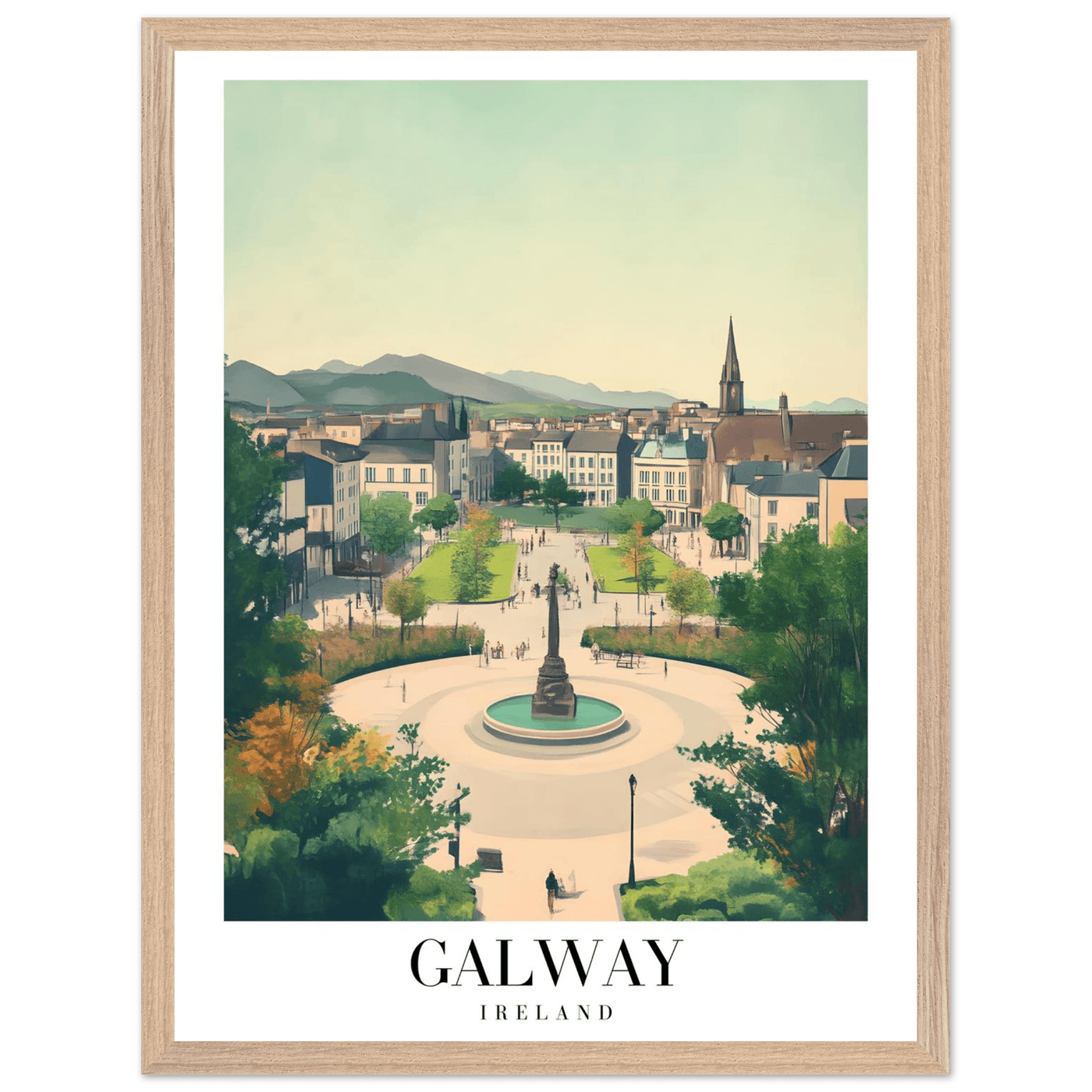 Galway Ireland Framed Poster – Vintage Travel Wall Art with Rustic Charm & Your Choice of Frame - Vibrantwalls
