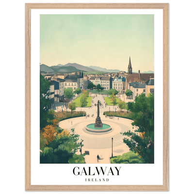 Galway Ireland Framed Poster – Vintage Travel Wall Art with Rustic Charm & Your Choice of Frame - Vibrantwalls