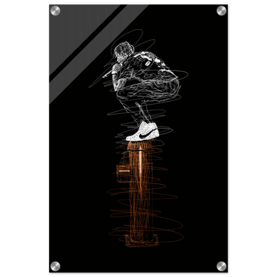 Connor McGregor Scribble Art Acrylic Print – Dynamic, Modern, & High-Impact Wall Decor - Vibrantwalls