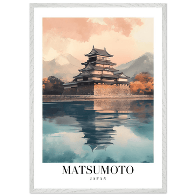 Matsumoto Japan Framed Poster – Serene Travel Wall Art with Wooden Frame - Vibrantwalls