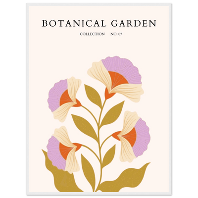 Botanical Garden Framed Poster – Whimsical Floral Art Prints in Soft Hues | Ready-to-Hang Wall Decor - Vibrantwalls