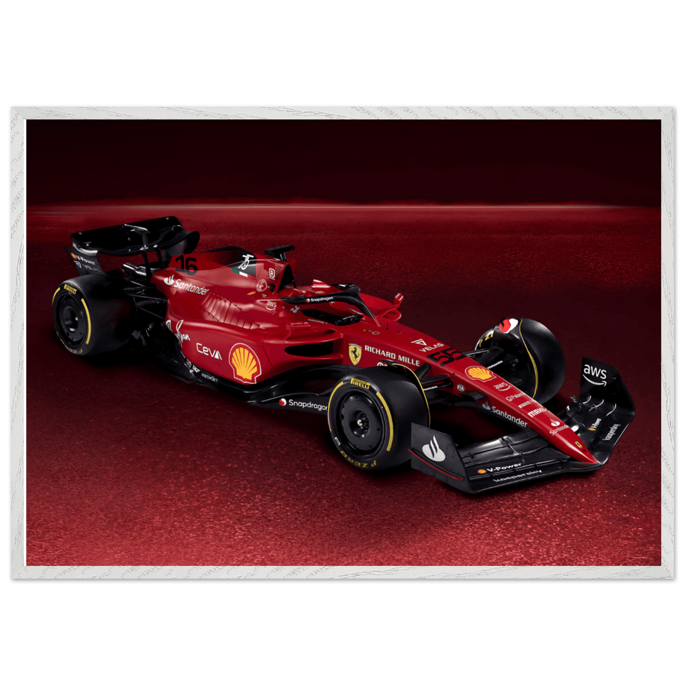Ferrari Formula 1 Poster – High-Quality Mounted Framed Print - Vibrantwalls