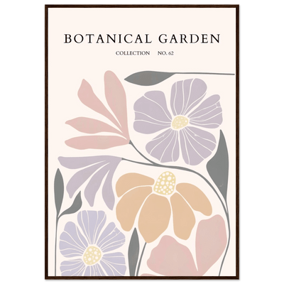 Botanical Garden Framed Posters – Soft Hues & Abstract Floral Prints | Ready-to-Hang Wall Art - Vibrantwalls