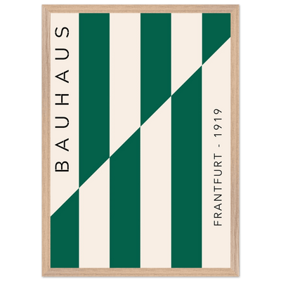 Bauhaus Emerald Green & Cream Modern - Vibrantwalls