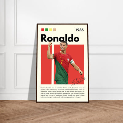 Cristiano Ronaldo Portugal Soccer Framed Football Poster Vibrantwalls