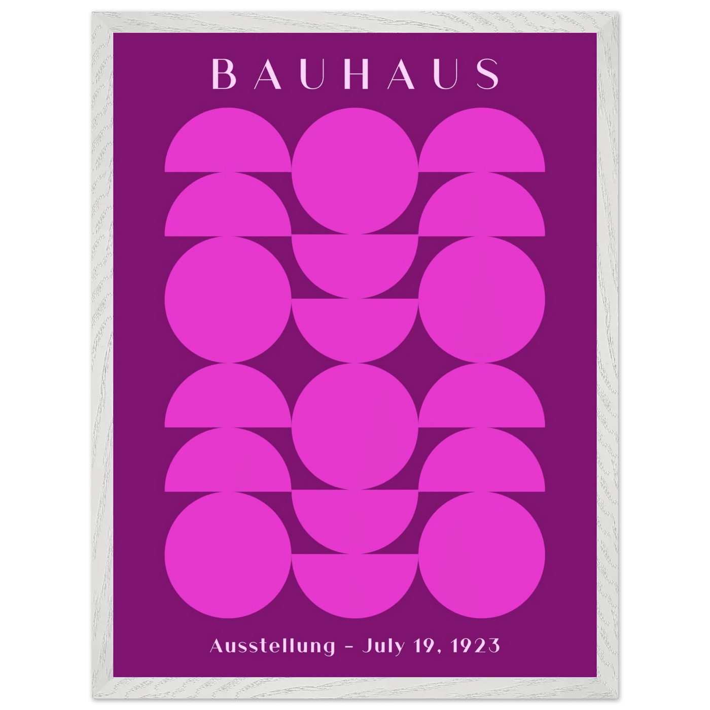 Bauhaus Pink & Purple Abstract - Vibrantwalls