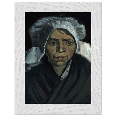 Peasant Woman Sculpture - Exquisite Head of a Peasant Woman Art Piece - Vibrantwalls