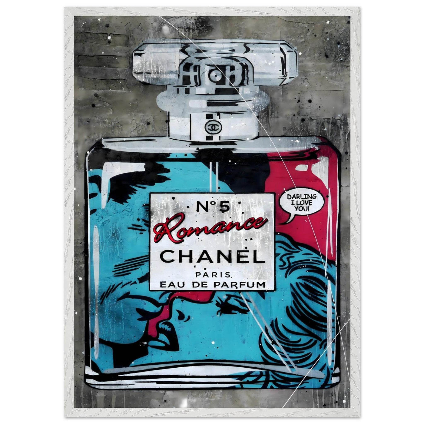 Chanel No. 5 'Romance' Pop Art Print - Iconic Fragrance Art in Your Choice of Frame & Size - Vibrantwalls