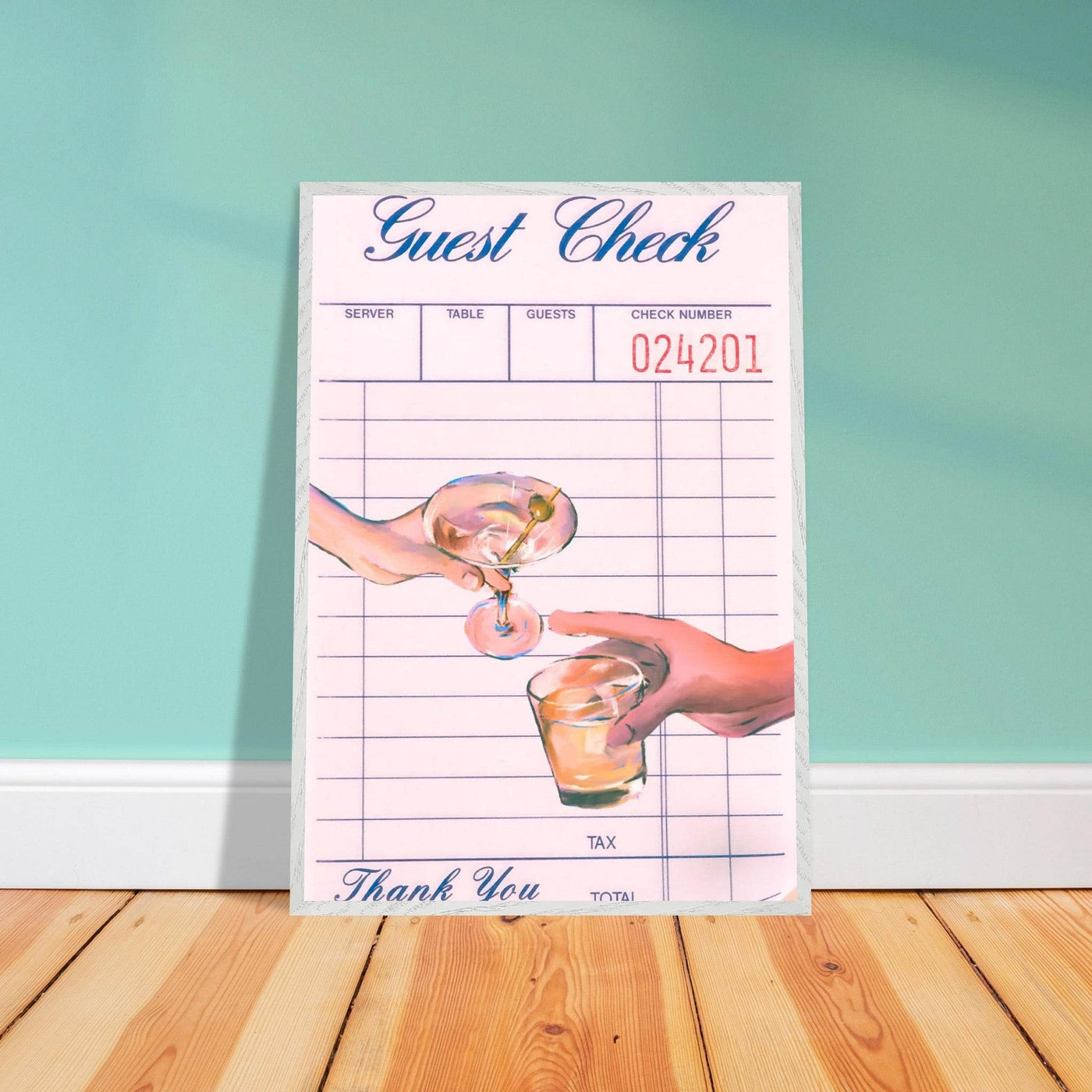 Guest Check Cheers - Vibrantwalls