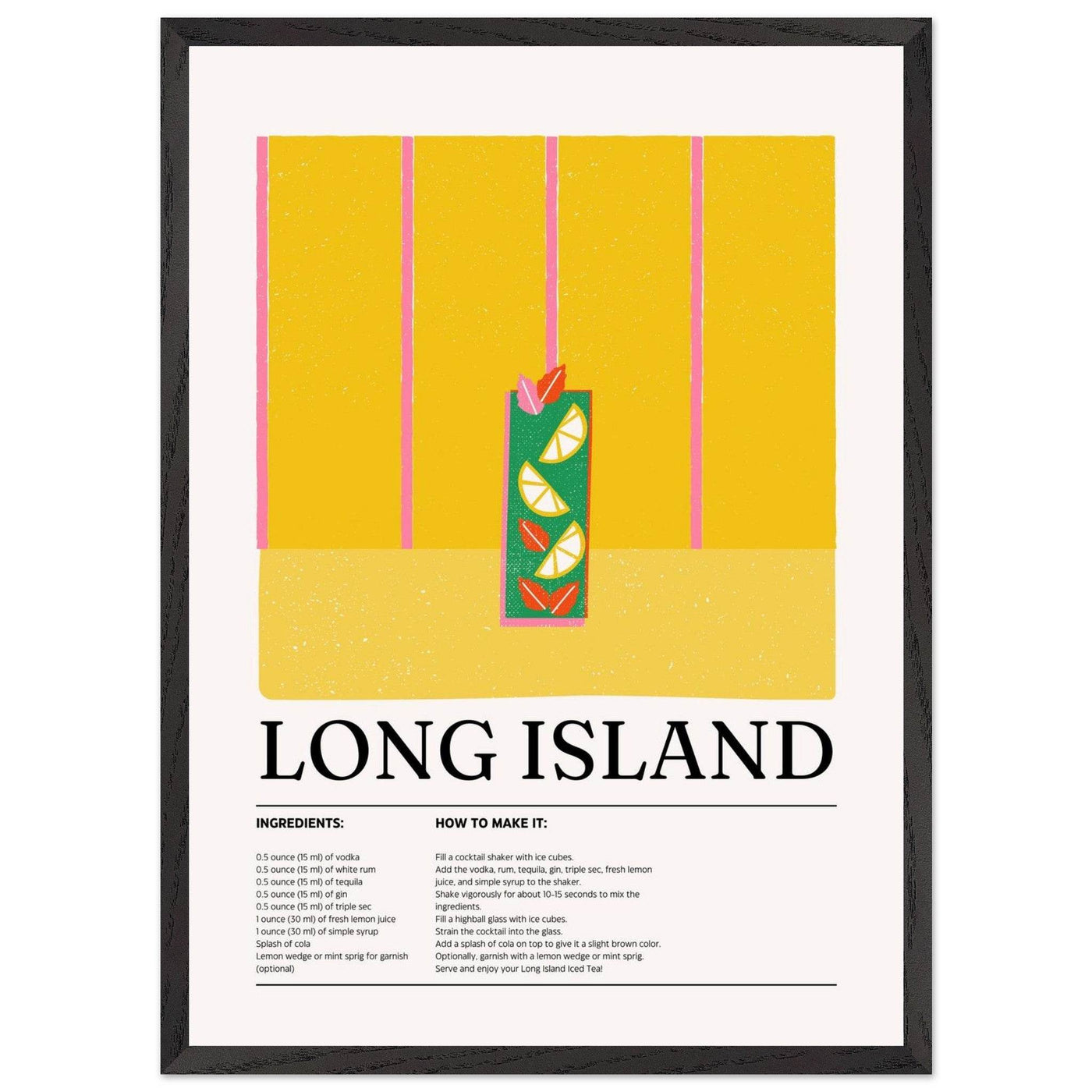 Long Island Iced Tea Recipe Party Drink - Vibrantwalls