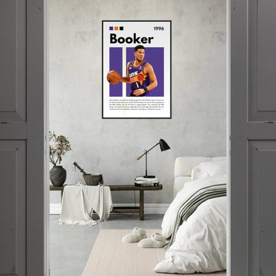 Devin Booker Phoenix Suns Modern Art Print - Vibrantwalls