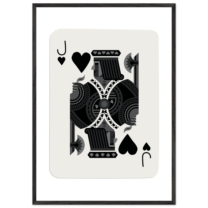 Jack of Spades Custom Playing Cards Framed Poster Wall Art - Vibrantwalls