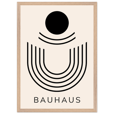 Bauhaus Black & Beige Abstract - Vibrantwalls