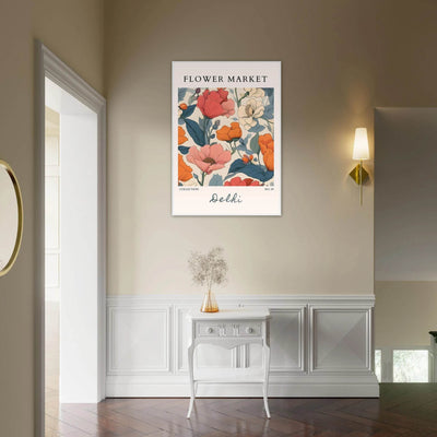 Flower Market Delhi Framed Art Print – Vibrant Botanical & Nature Posters | Ready-to-Hang in Multiple Sizes - Vibrantwalls