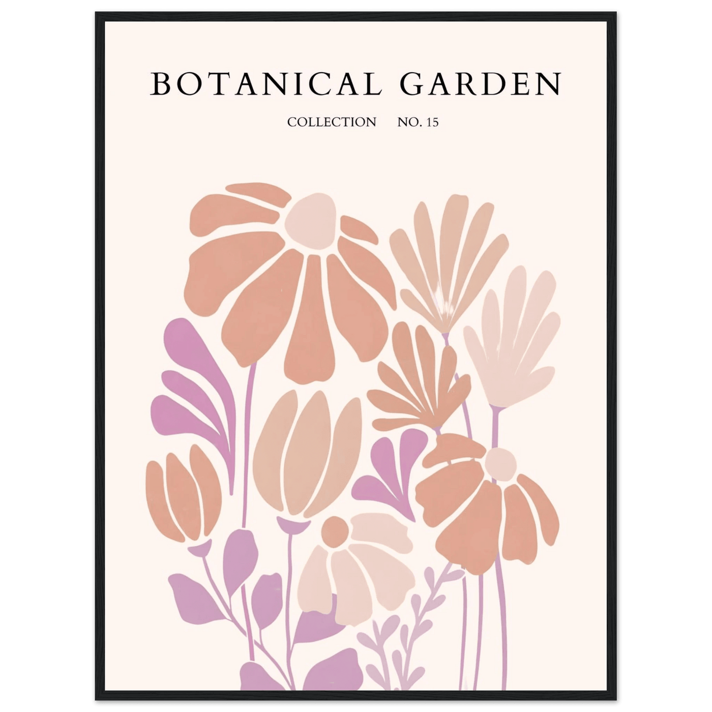 Botanical Garden Collection Framed Posters – Soft Floral Abstract Art Prints | Ready-to-Hang - Vibrantwalls