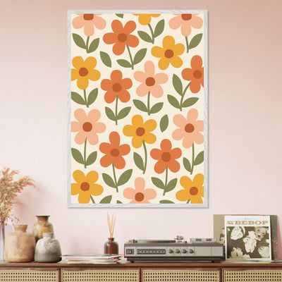 Retro Floral Dream - Vibrantwalls