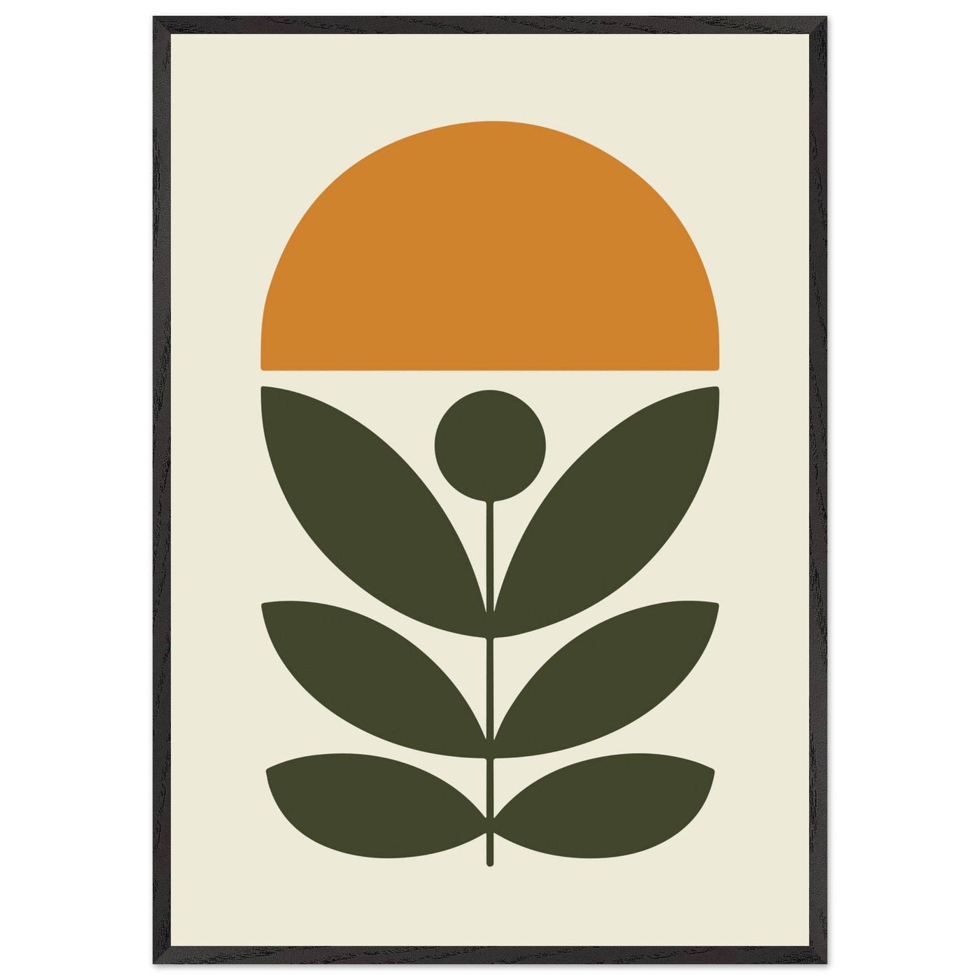 Abstract Botanical Green Plant Modern Art - Vibrantwalls