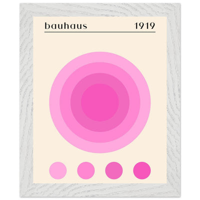 Bauhaus Pink Gradient Circle - Vibrantwalls