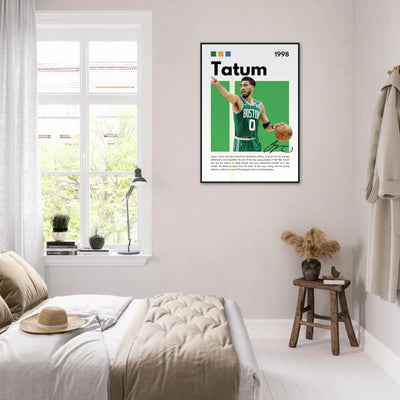Jayson Tatum Boston Celtics Star Framed Poster Vibrantwalls