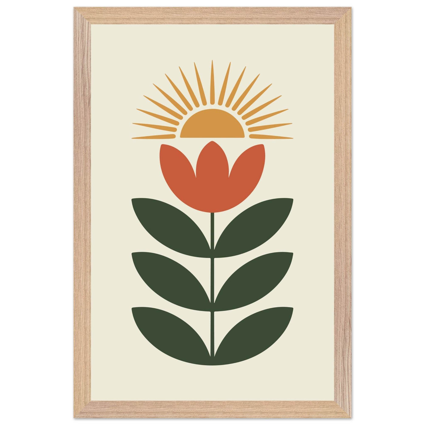Abstract Floral Sun - Vibrantwalls