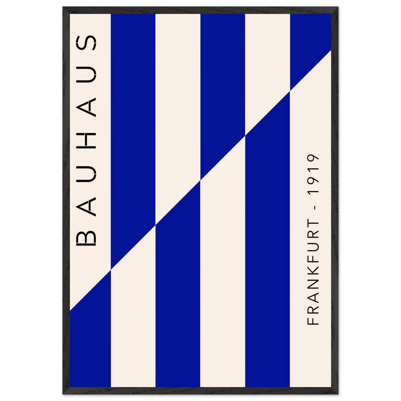 Bauhaus Ausstellung 1923 Blue & Cream - Vibrantwalls