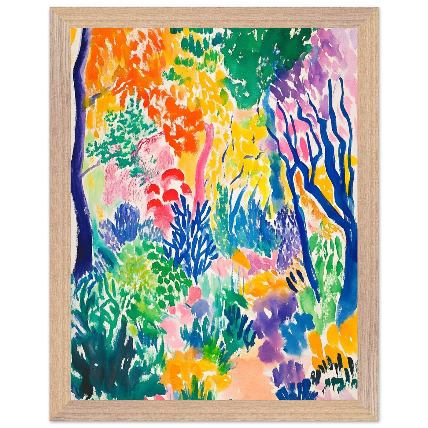 Vibrant Matisse Abstract Garden Joy - Vibrantwalls
