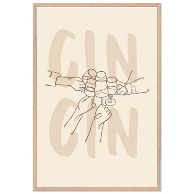 Framed Gin Quote Artwork for Gin Lovers - Perfect Decor for Home or Bar - Vibrantwalls