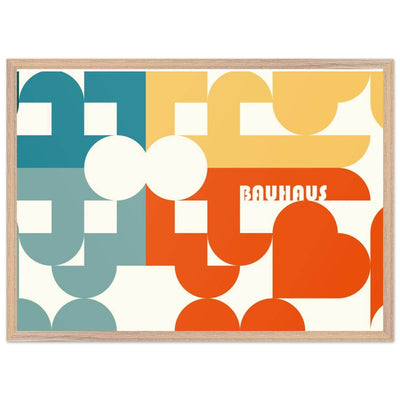 Bauhaus-Style Abstract Geometric Art - Vibrantwalls